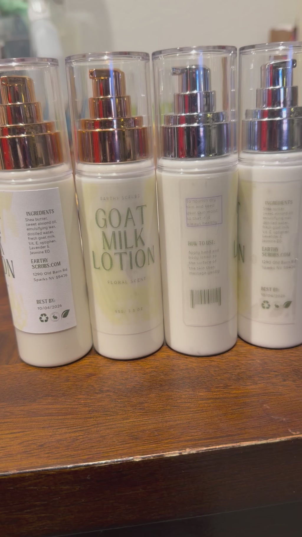 Goat milk lotion
