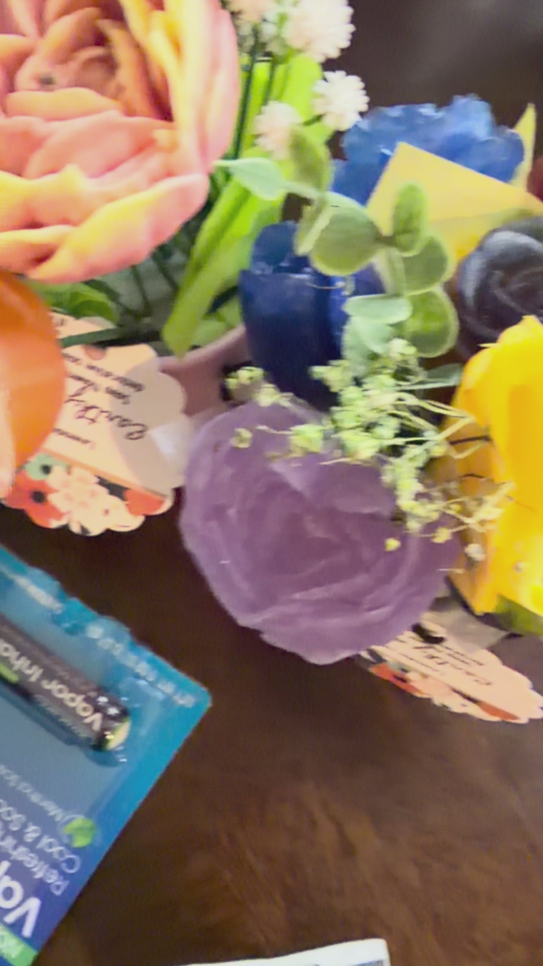 Soap flower bouquet